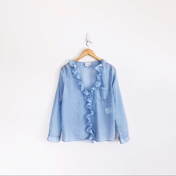Madewell Tops - Madewell x Sezane Capucine Ruffled Shirt